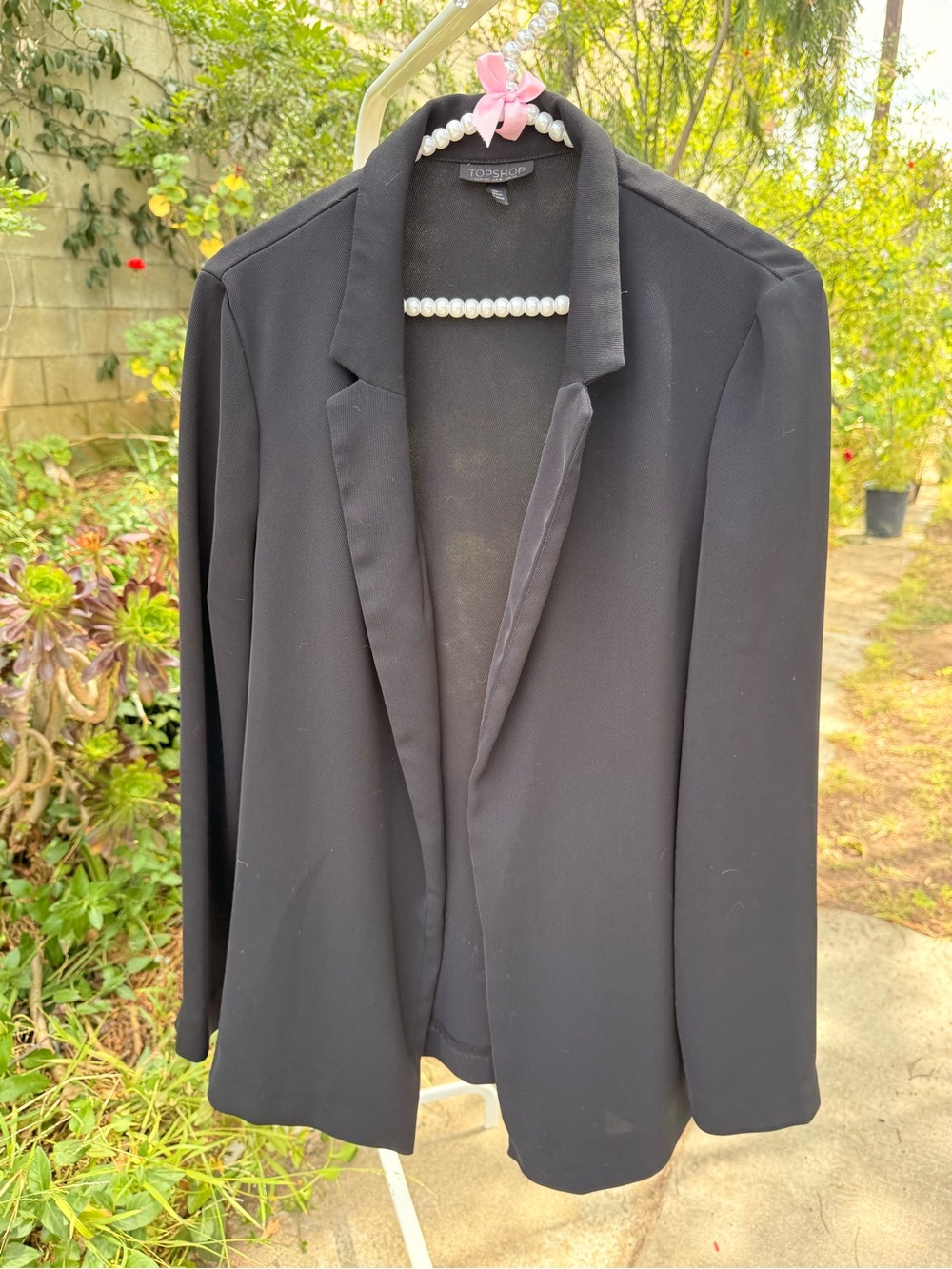 Topshop Black Lightweight Blazer
